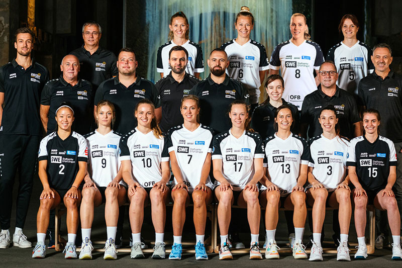 Jüttner ist Partner des „Schwarz-Weiß Erfurt” Volleyballteams